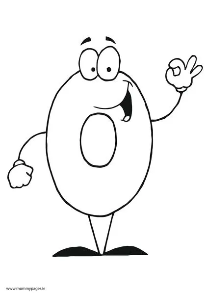 Number 0 Colouring Page | MummyPages. Number 0 Colouring Page | MummyPages.