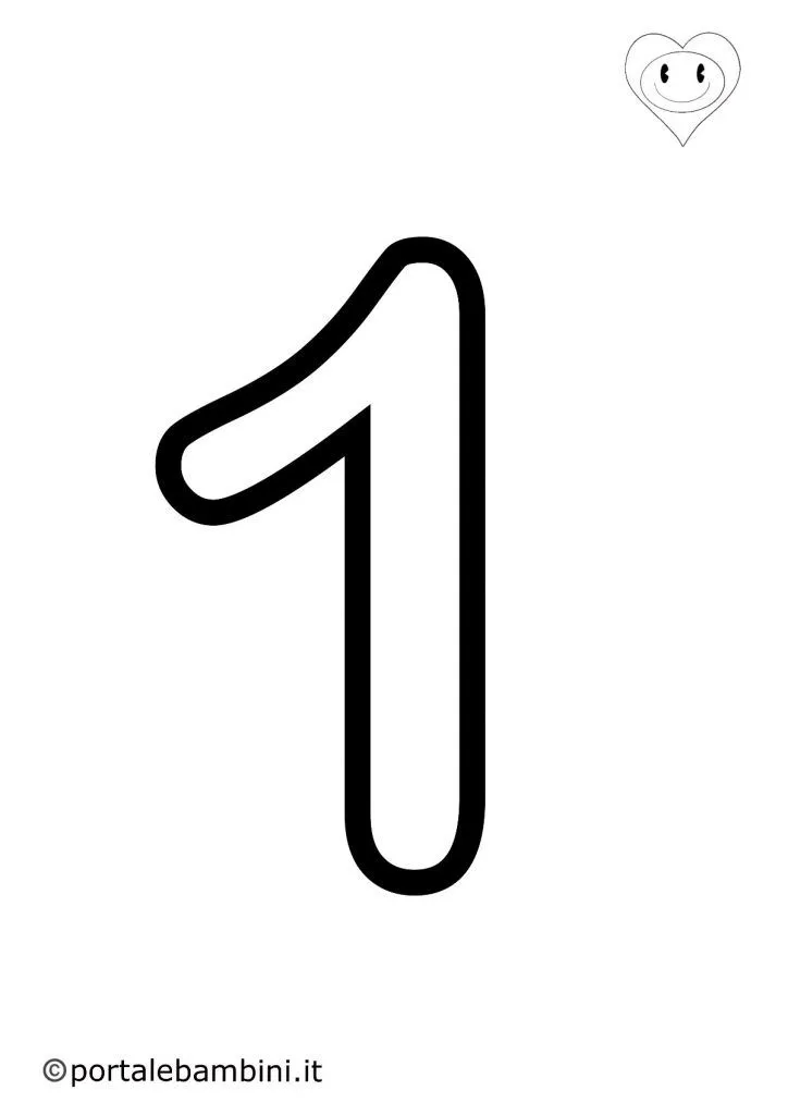 Numeri da colorare (stampa gratis) | portalebambini.it Numeri da colorare (stampa gratis) | portalebambini.it