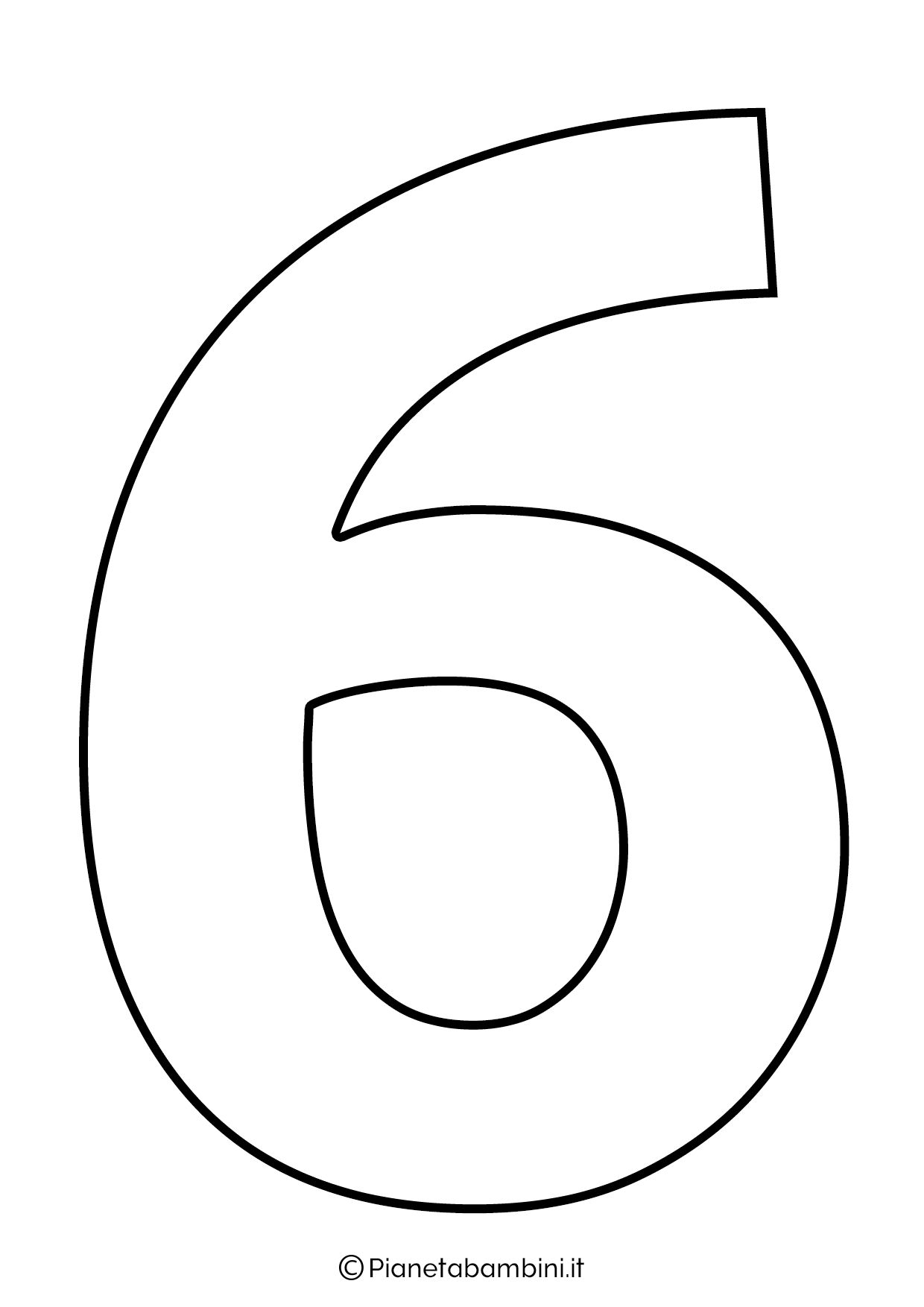 Numeri da Stampare, Colorare e Ritagliare per Bambini | PianetaBambini.it Numeri da Stampare, Colorare e Ritagliare per Bambini | PianetaBambini.it