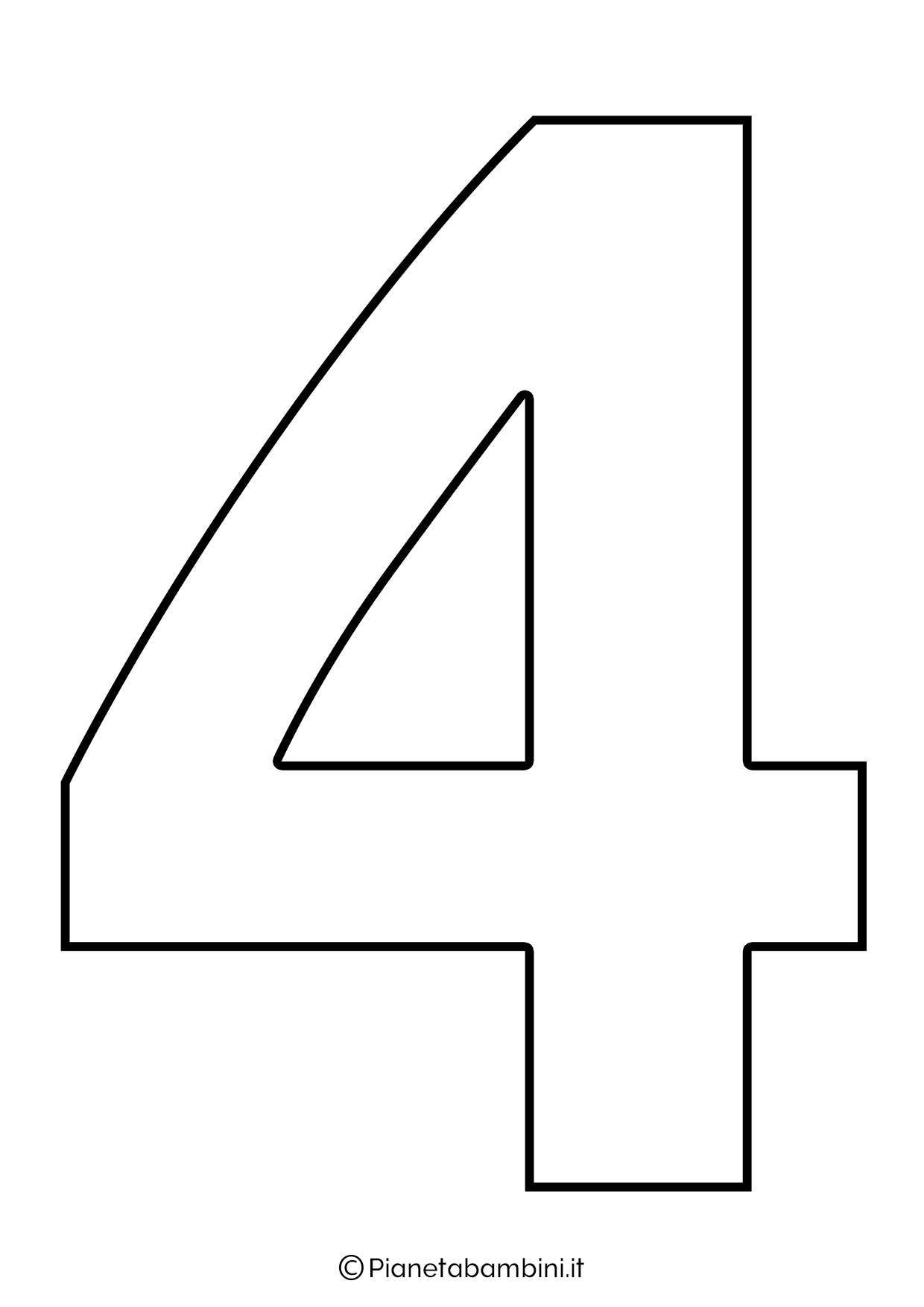 Numeri da Stampare, Colorare e Ritagliare per Bambini | PianetaBambini.it Numeri da Stampare, Colorare e Ritagliare per Bambini | PianetaBambini.it