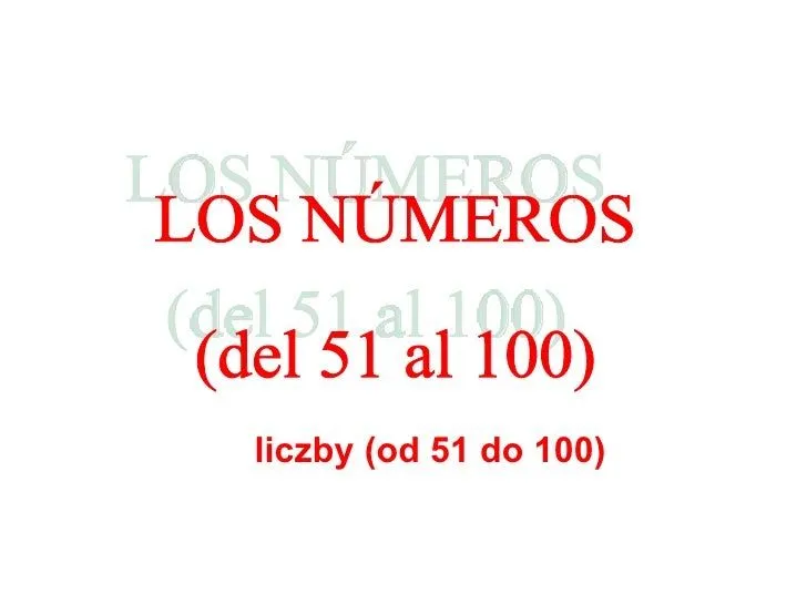 Los numero del 1 al 1000 en inglés - Imagui