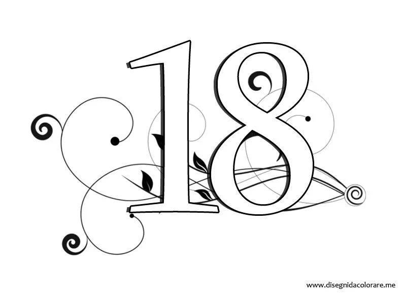 numero 18 para colorear Colouring Pages (page 2) numero 18 para colorear Colouring Pages (page 2)