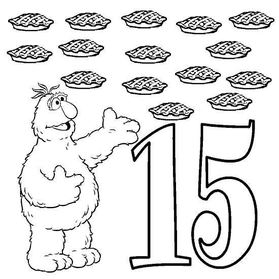 Numeros para colorear del 1 al 20 - Imagui