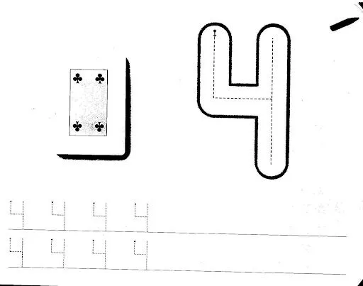 Numero cuatro para colorear e imprimir - Imagui Numero cuatro para colorear e imprimir - Imagui
