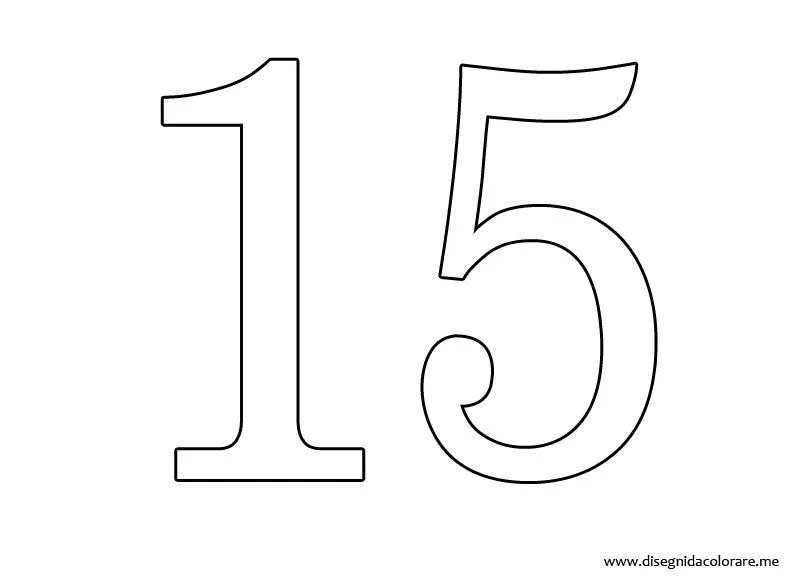 Dibujos del numero 15 para colorear - Imagui Dibujos del numero 15 para colorear - Imagui