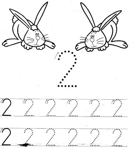 Numero2 para colorear - Imagui