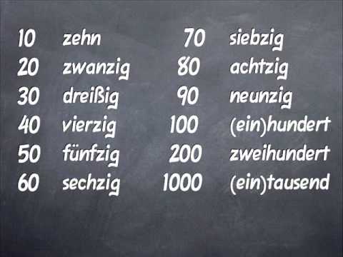 Los números 10, 20 ... 1000 - YouTube