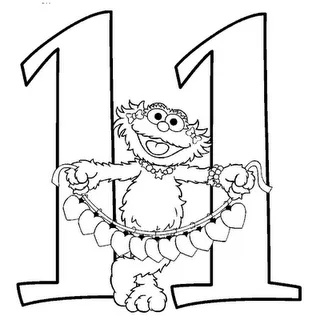 Numero 11 para colorear - Imagui