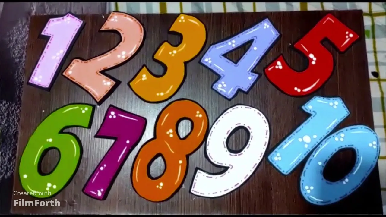 Números del 1 al 10 en Foamy (Goma EVA) Paso a paso para nuestros niños - YouTube Números del 1 al 10 en Foamy (Goma EVA) Paso a paso para nuestros niños - YouTube