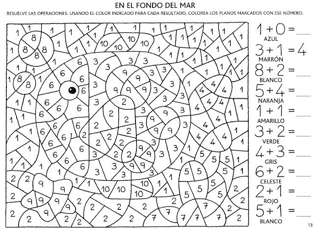 NUMEROS DEL 11 AL 30 FICHAS PARA PINTAR