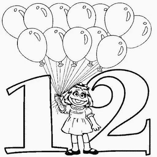 Los numeros del 1 al 12 para colorear - Imagui Los numeros del 1 al 12 para colorear - Imagui