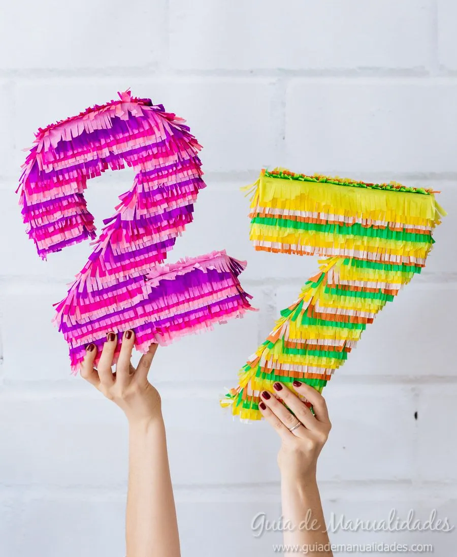 Números de cartón y papel para fiestas – Guía De Manualidades Números de cartón y papel para fiestas – Guía De Manualidades