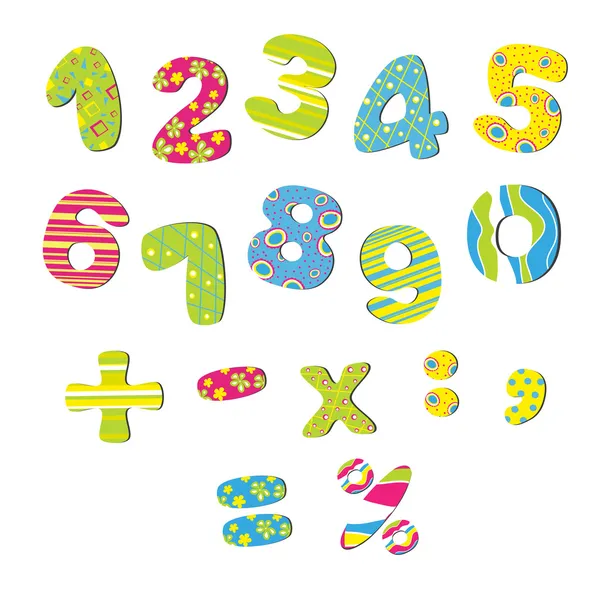 Números de colores para niños — Vector stock © OSIPOVDIM #21378825 Números de colores para niños — Vector stock © OSIPOVDIM #21378825