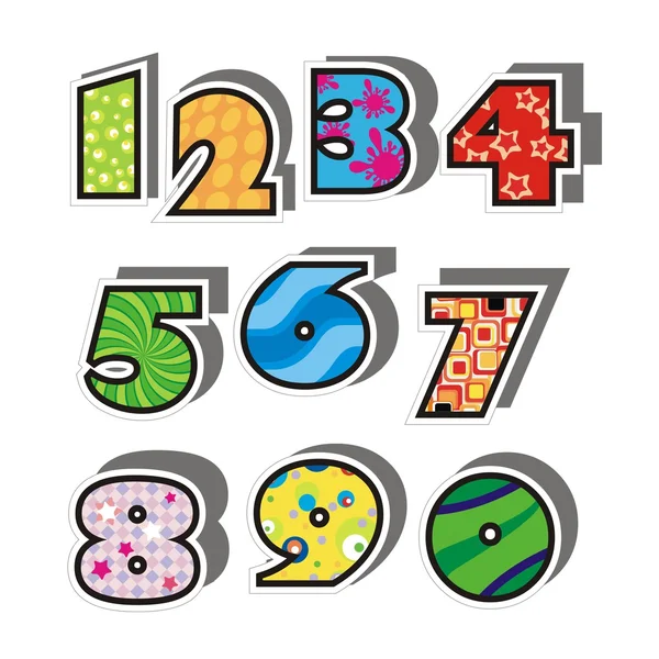 Números de colores — Vector stock © YolitaYo #37103361 Números de colores — Vector stock © YolitaYo #37103361