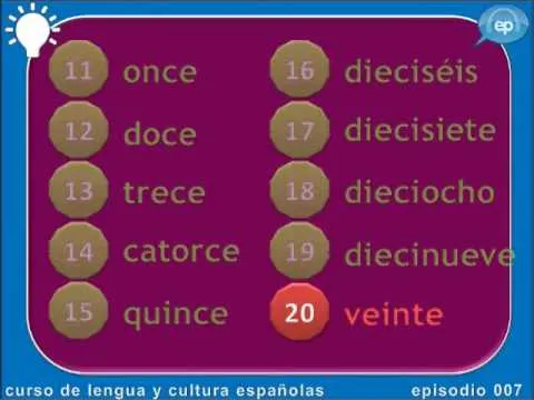 Los números en español - YouTube