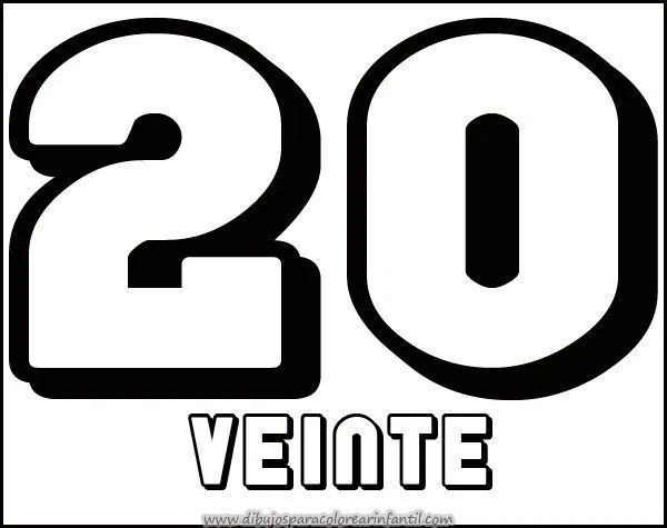 numeros para imprimir del 1 al 20 | ALOjamiento de IMágenes ...