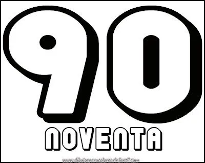 Números para Imprimir y Colorear: 50,60,70,80,90 | Dibujos para ... Números para Imprimir y Colorear: 50,60,70,80,90 | Dibujos para ...