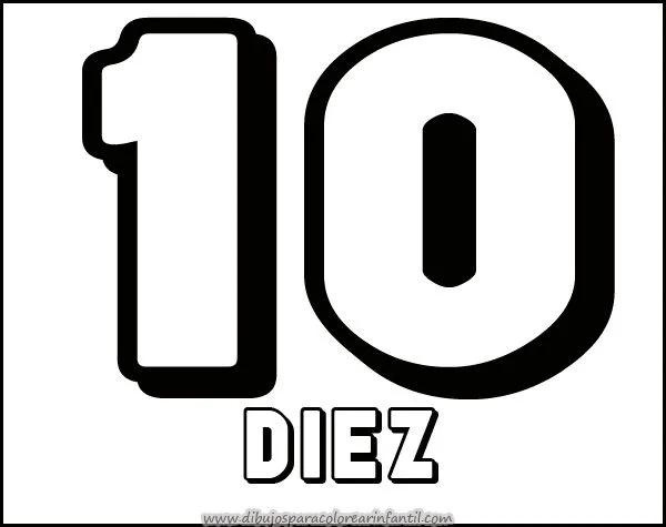 Números para Imprimir y Colorear: 9,10 ~ Dibujos para Colorear ... Números para Imprimir y Colorear: 9,10 ~ Dibujos para Colorear ...