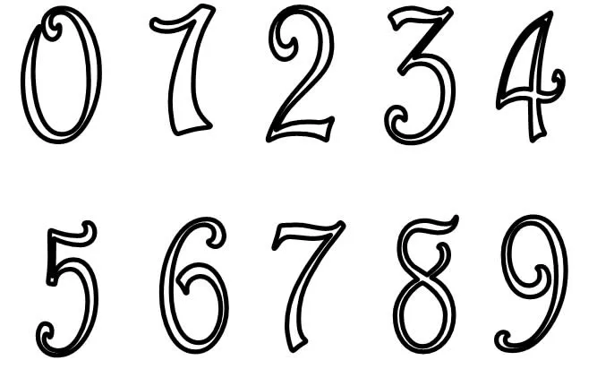 Numeros para imprimir del 0 al 9 - Imagui