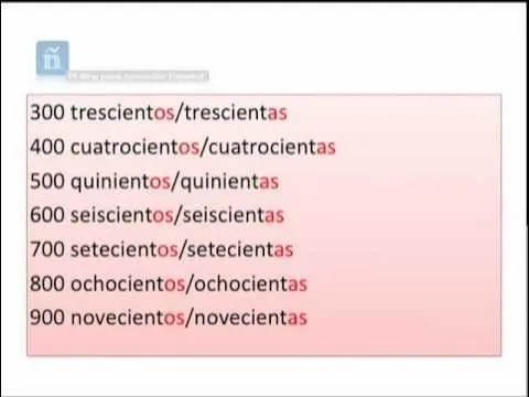 Números grandes en español - ejercicios - cantidades mayores de 100