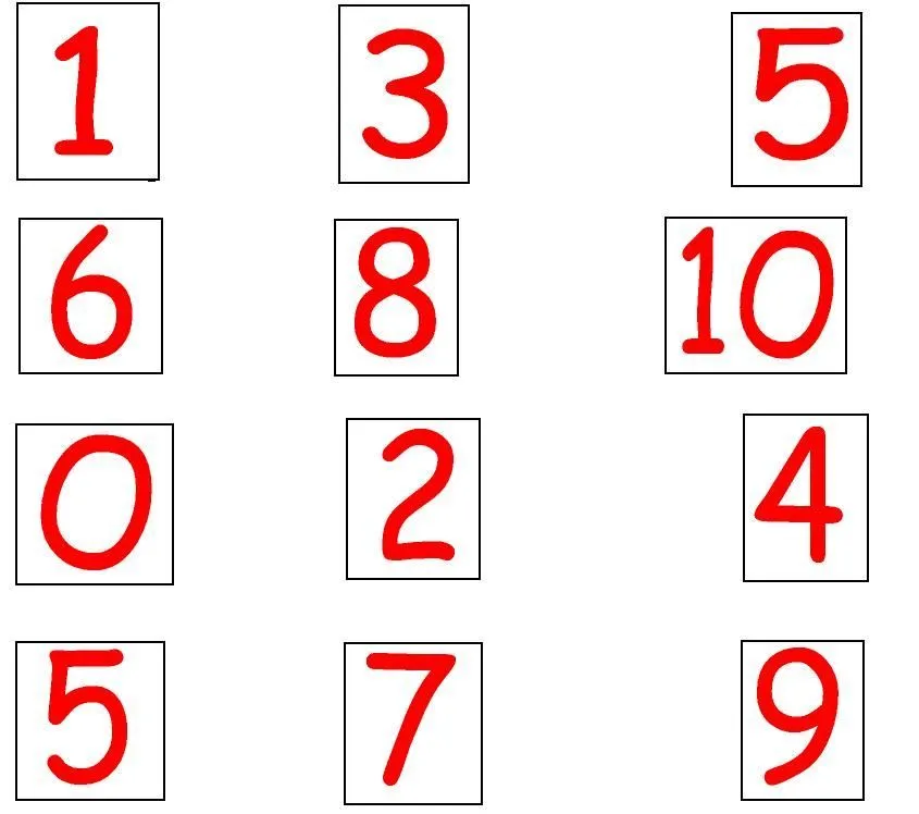 Numeros En Ingles 1 Al 100 Para Imprimir