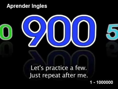 Los numeros en ingles del 1 al 1000000 . - YouTube Los numeros en ingles del 1 al 1000000 . - YouTube