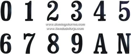 Números y letras de forja AV-16-N ‹ Forja Domingo Torres S.L. Números y letras de forja AV-16-N ‹ Forja Domingo Torres S.L.