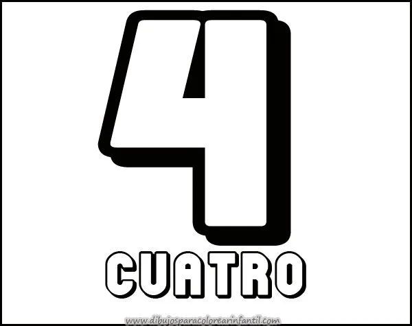 Números para Imprimir y Colorear: 1,2,3,4,5 ~ Dibujos para ...