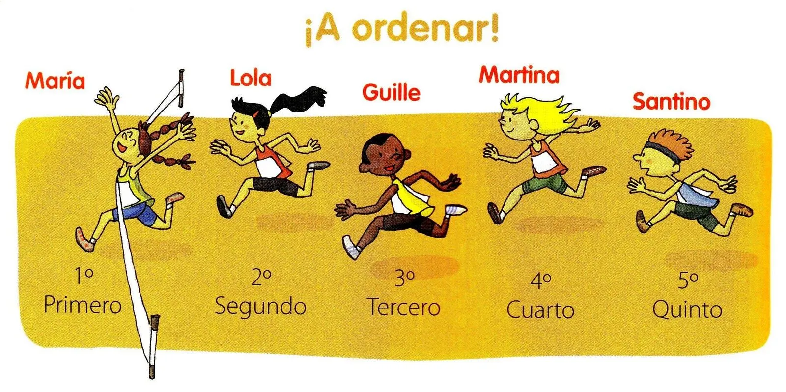 Números Ordinales | Nueva Escuela | 1er Tramo