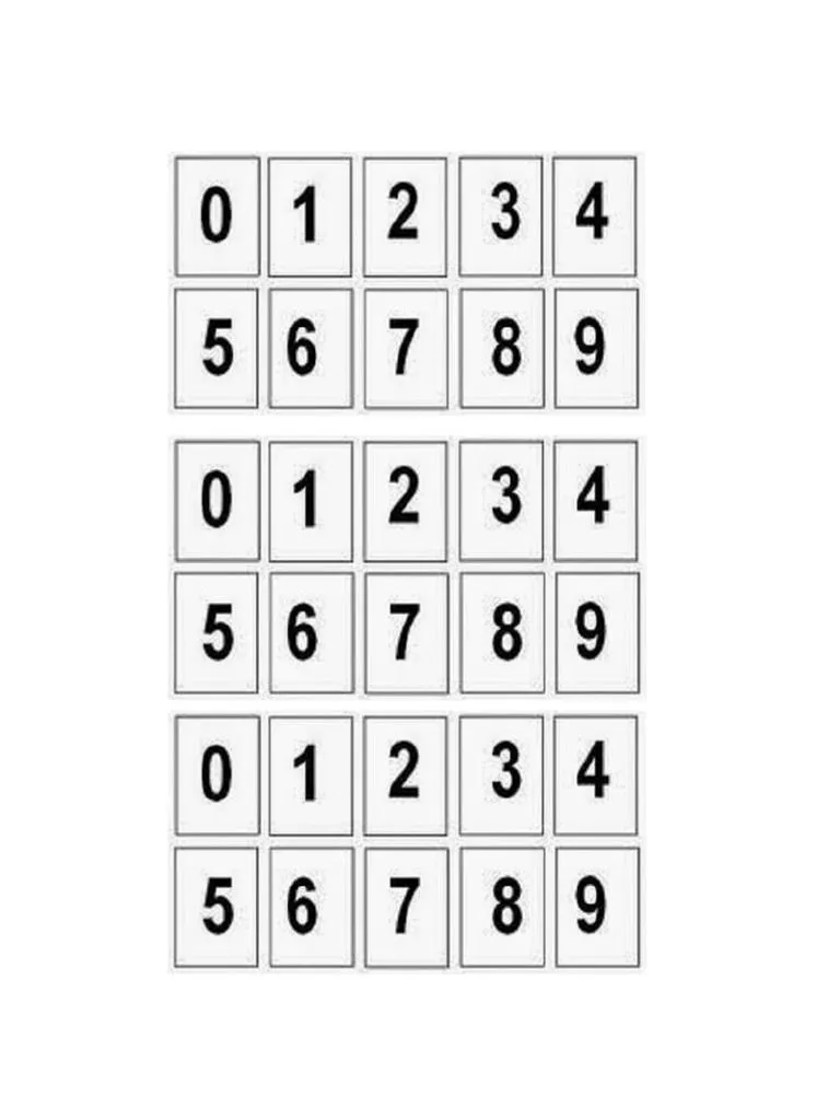 Numeros 0 Al 9 | PDF