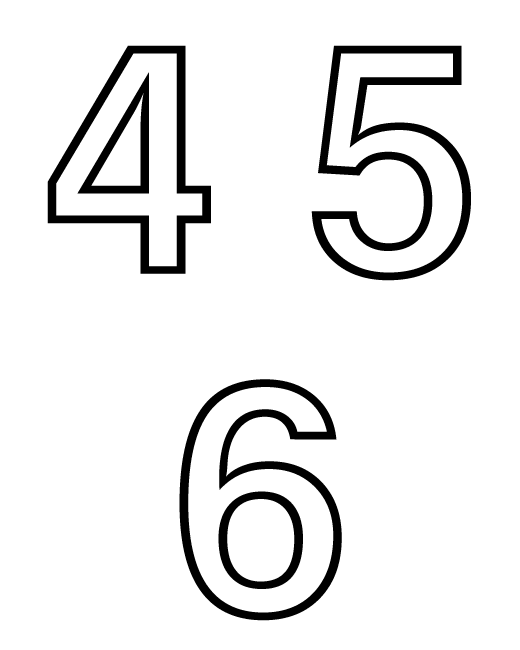 los numeros del 0 al 9 | pintar y colorear