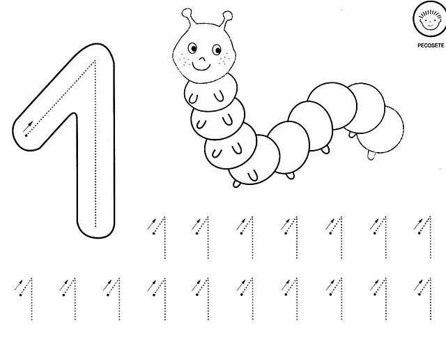 Números punteados para niños de Preescolar - Imagui Números punteados para niños de Preescolar - Imagui