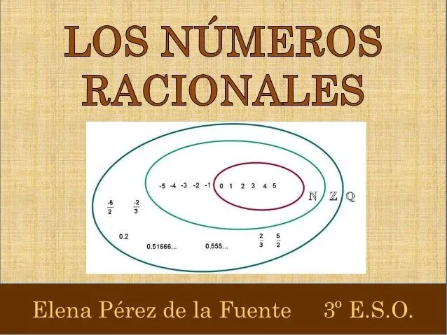 Los números racionales