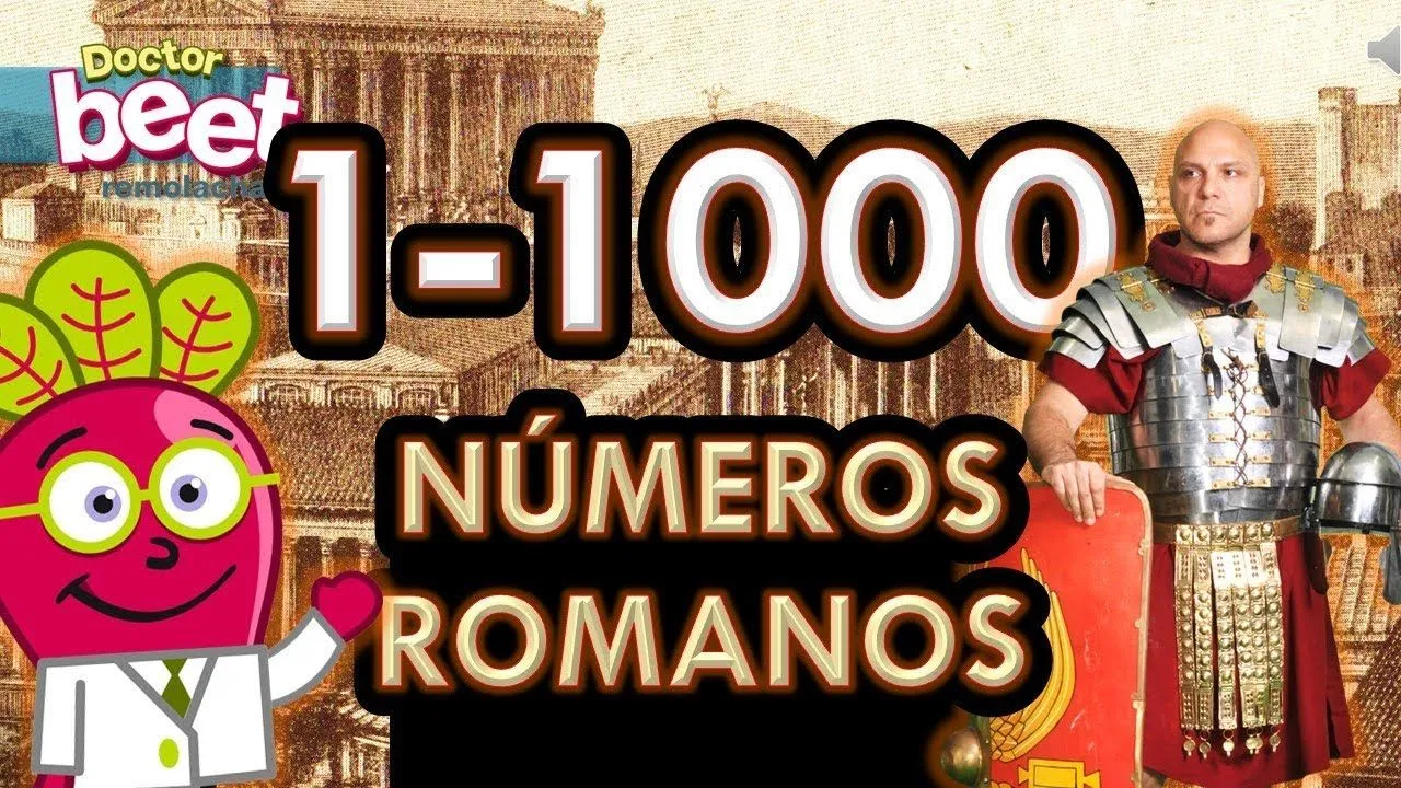 NUMEROS ROMANOS DEL 1 AL 1000 Roman Numbers - YouTube NUMEROS ROMANOS DEL 1 AL 1000 Roman Numbers - YouTube