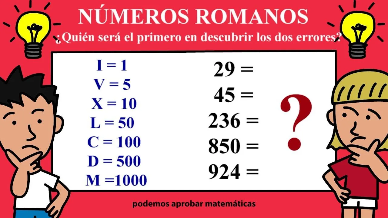 Los Números Romanos del 1 al 1000 - YouTube