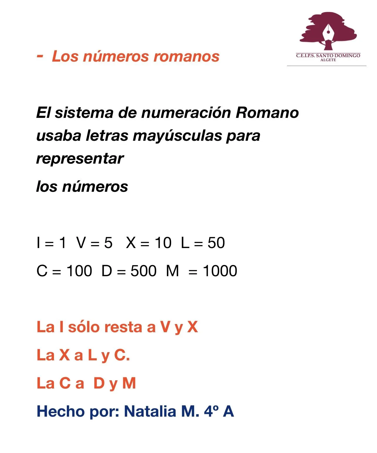 LOS NÚMEROS ROMANOS | Mediateca de EducaMadrid