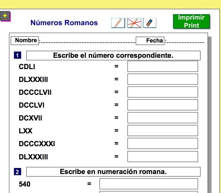 Los números romanos | Recurso educativo 38486 - Tiching Los números romanos | Recurso educativo 38486 - Tiching