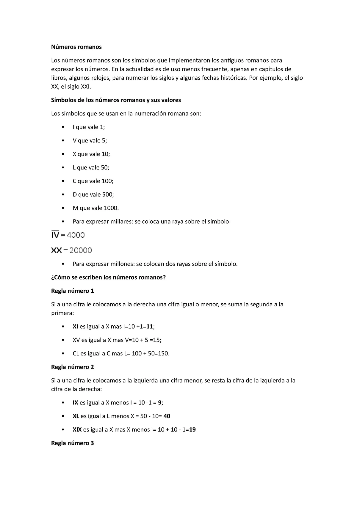 Numeros romanos - Teoría resumida de matemáticas - Números romanos Los números romanos son los - Studocu Numeros romanos - Teoría resumida de matemáticas - Números romanos Los números romanos son los - Studocu