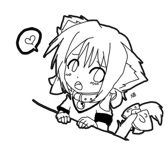 Chibi anime coloring pages - Imagui
