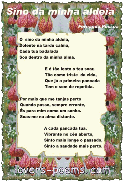 Ó sino da minha aldeia (em gif animado) - (Fernando Pessoa ... Ó sino da minha aldeia (em gif animado) - (Fernando Pessoa ...