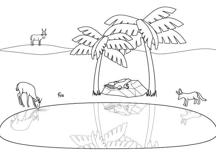 Oasis: dibujo para colorear e imprimir | Dibujos para colorear, Paisaje de desierto, Dibujos gratis Oasis: dibujo para colorear e imprimir | Dibujos para colorear, Paisaje de desierto, Dibujos gratis