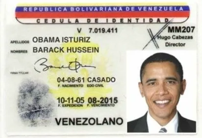 Hasta obama tiene cedula venezola que te parece? | La Venezuela de Hoy Hasta obama tiene cedula venezola que te parece? | La Venezuela de Hoy
