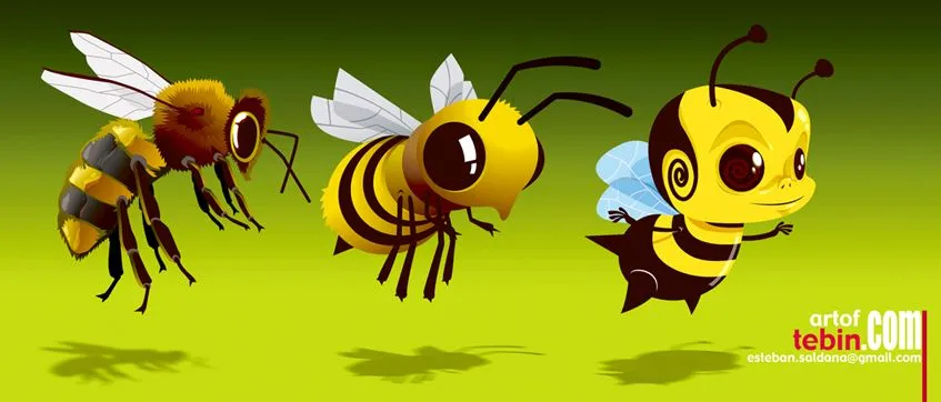 Una abeja animada - Imagui