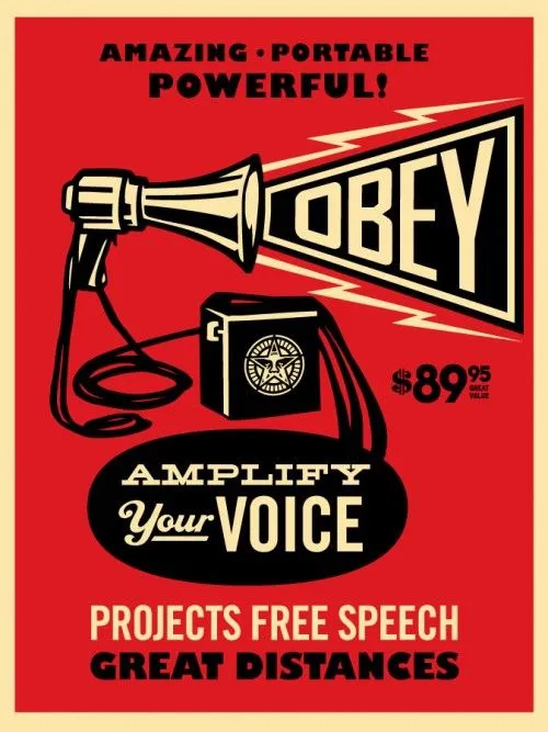 Obey-Megaphone-poster | OBEY GIANT