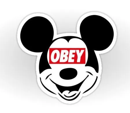 OBEY Mickey Mouse, by Iber, via www.Redbubble.com | My style ... OBEY Mickey Mouse, by Iber, via www.Redbubble.com | My style ...