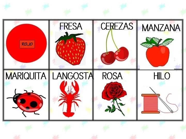 color rojo | Escuela en la Nube