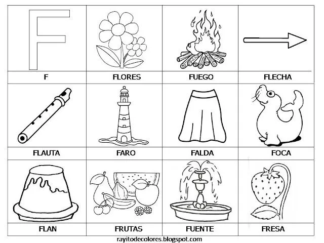 Objetos Que Comiencen Con La Letra F | Search Results | Libro de ... Objetos Que Comiencen Con La Letra F | Search Results | Libro de ...