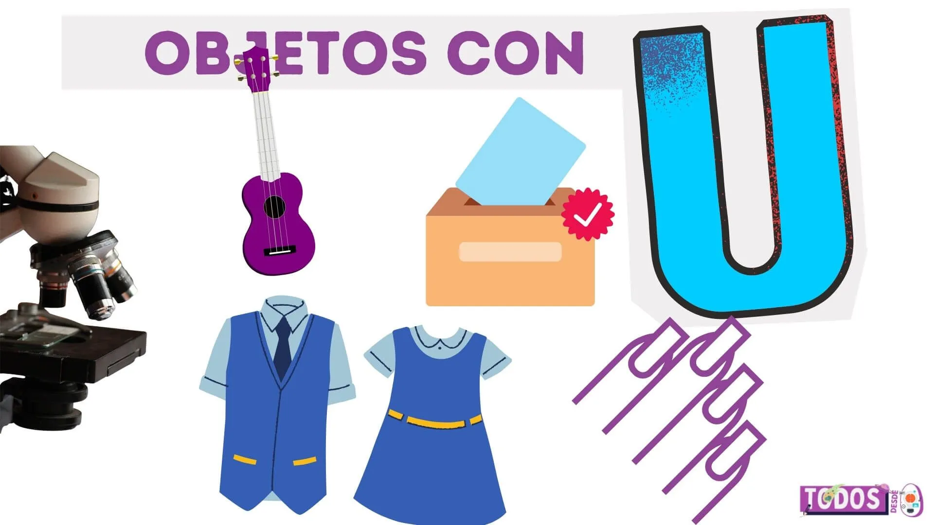Objetos con U - Lista de Palabras y Dibujos | TD0 Objetos con U - Lista de Palabras y Dibujos | TD0
