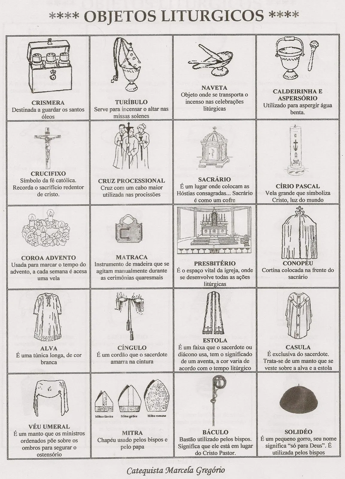 Objetos liturgicos - Imagui