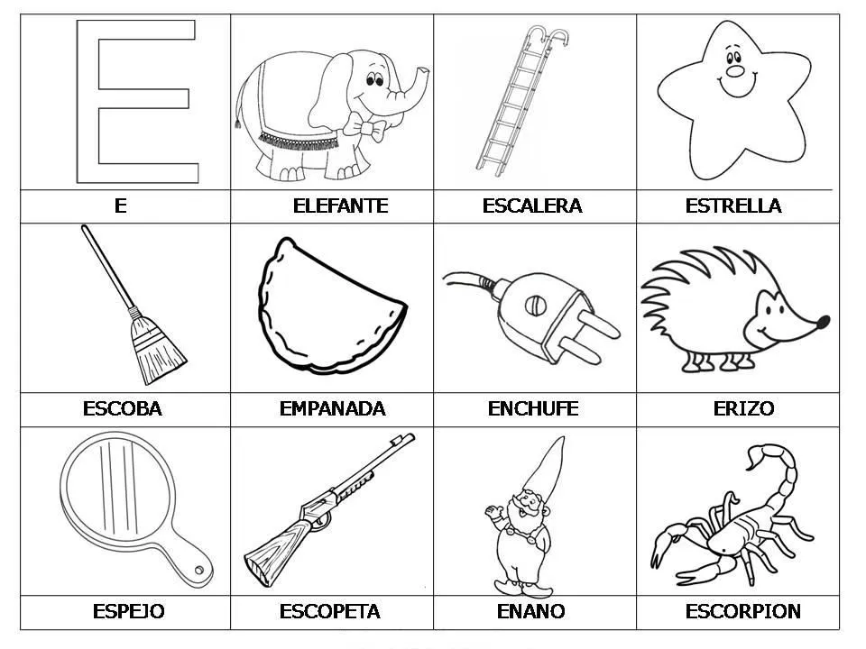 Cosas objetos que empieza con la vocal o para colorear - Imagui Cosas objetos que empieza con la vocal o para colorear - Imagui